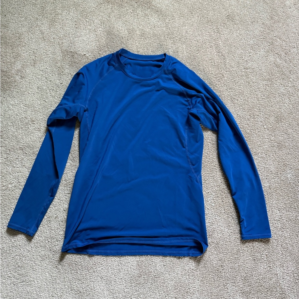 Men's Blue Long Sleeve Shirt